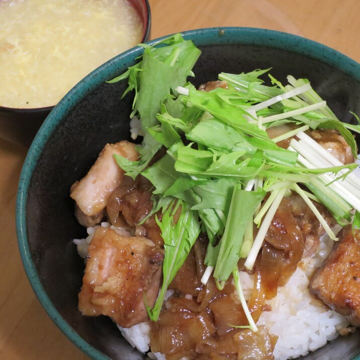 子供も大好き豚バラ丼